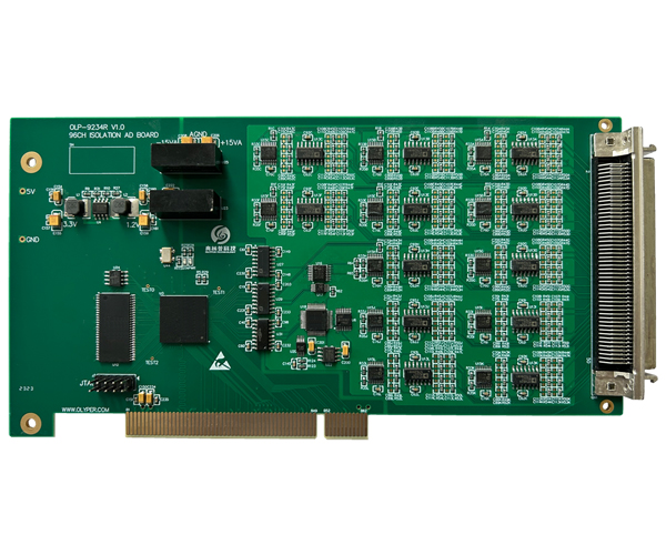 OLP-9234R，PCI接口，96通道，16位，隔离型，扫描数据采集卡